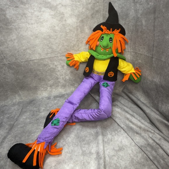 International Silver Co. Other - Vintage Scarecrow Plush 1993 Halloween Nylon International Silver 27" Fall Decor